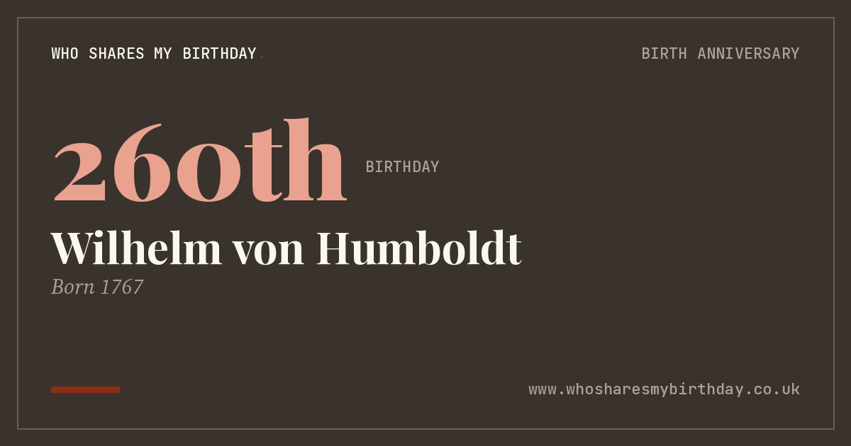 Wilhelm von Humboldt