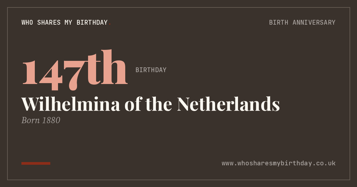 Wilhelmina of the Netherlands