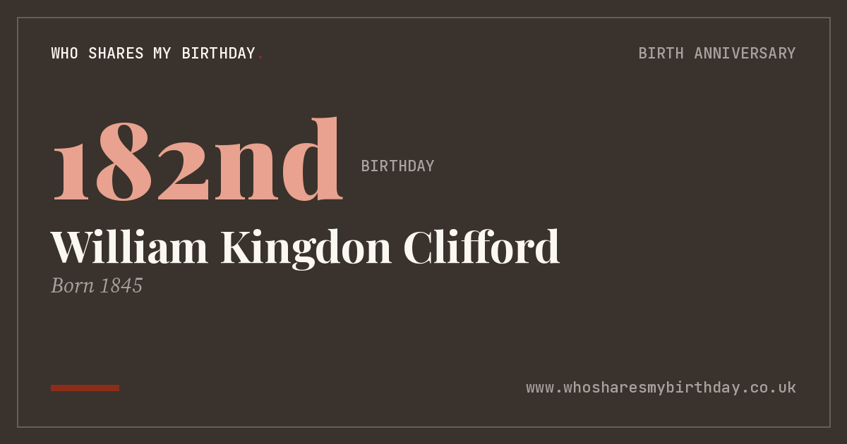 William Kingdon Clifford