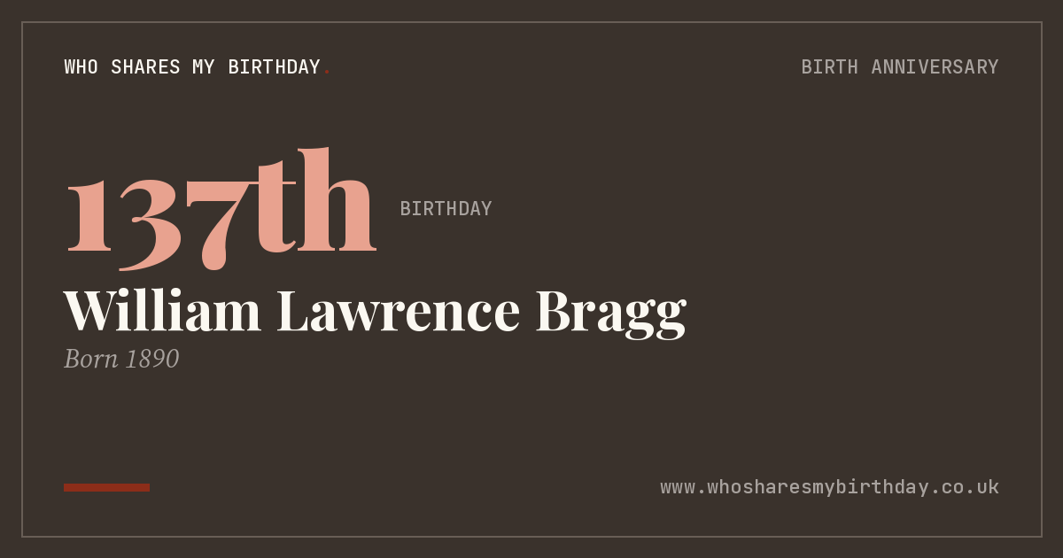 William Lawrence Bragg