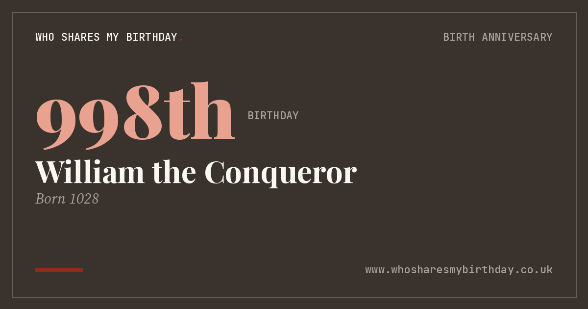 William the Conqueror