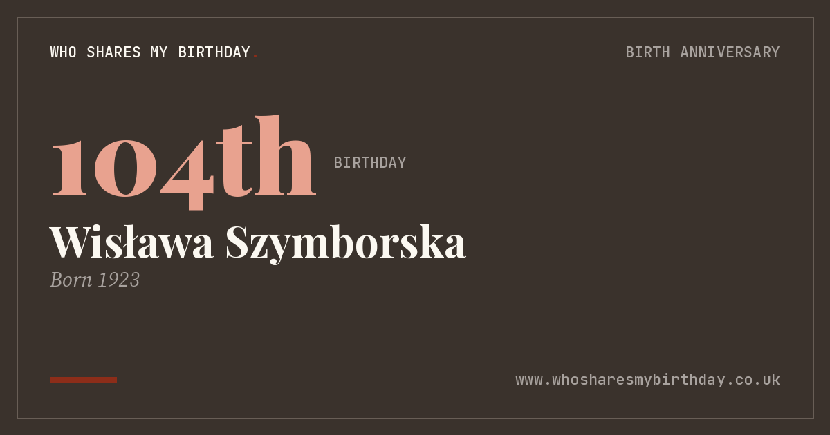 Wisława Szymborska