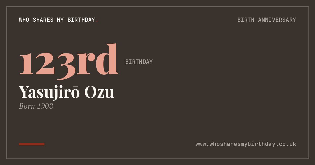 Yasujirō Ozu