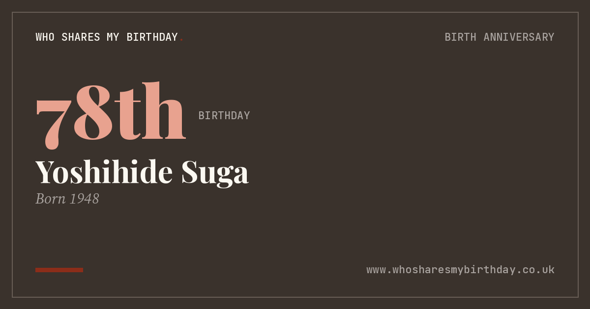 Yoshihide Suga