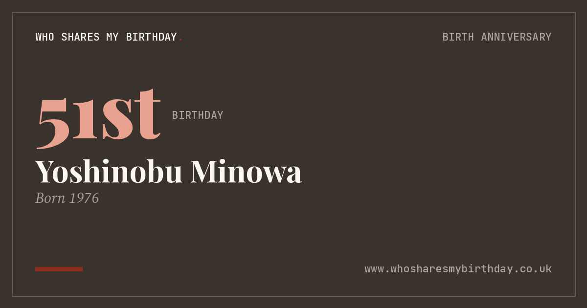 Yoshinobu Minowa