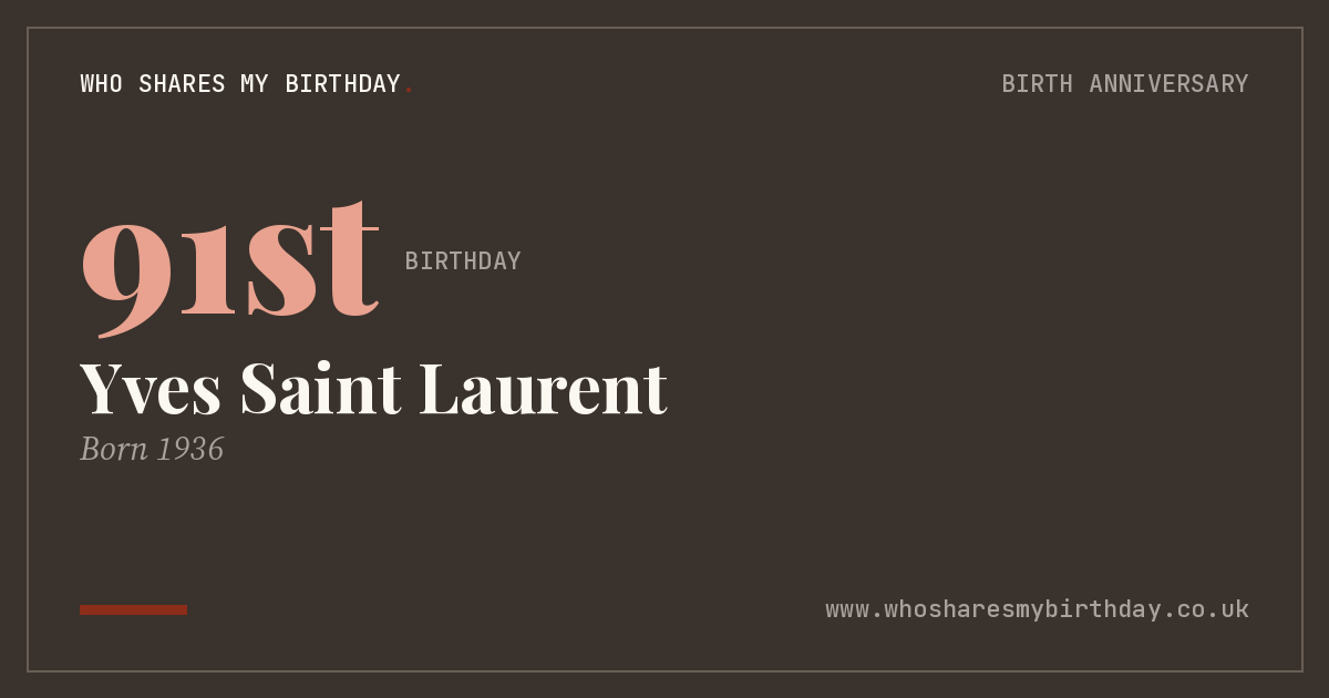 Yves Saint Laurent