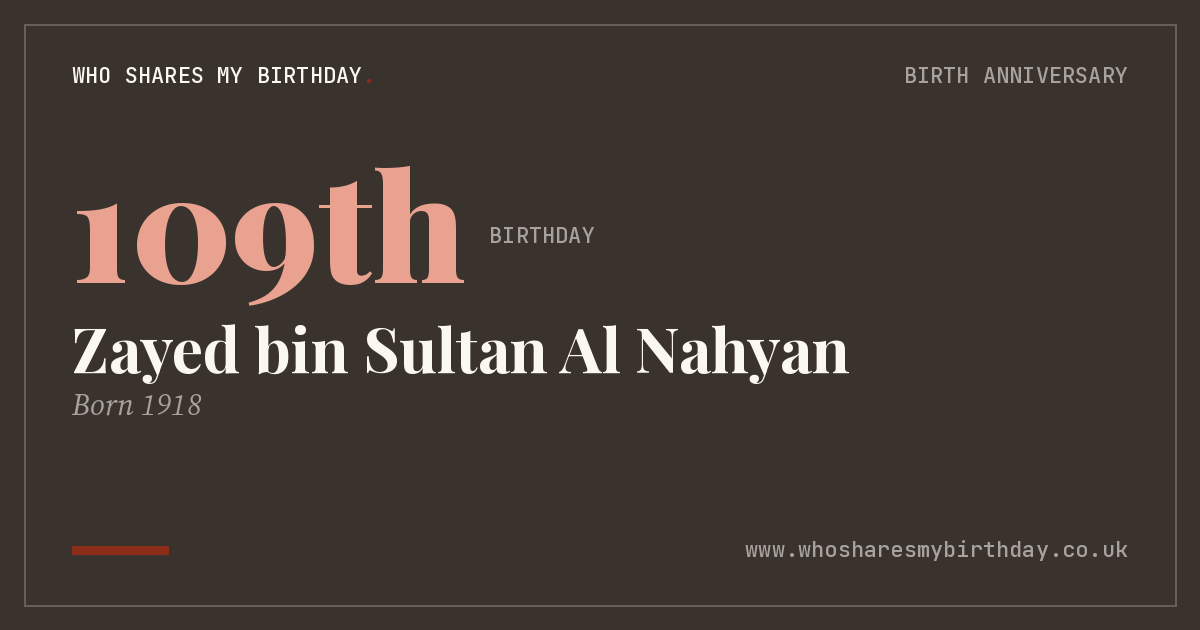 Zayed bin Sultan Al Nahyan