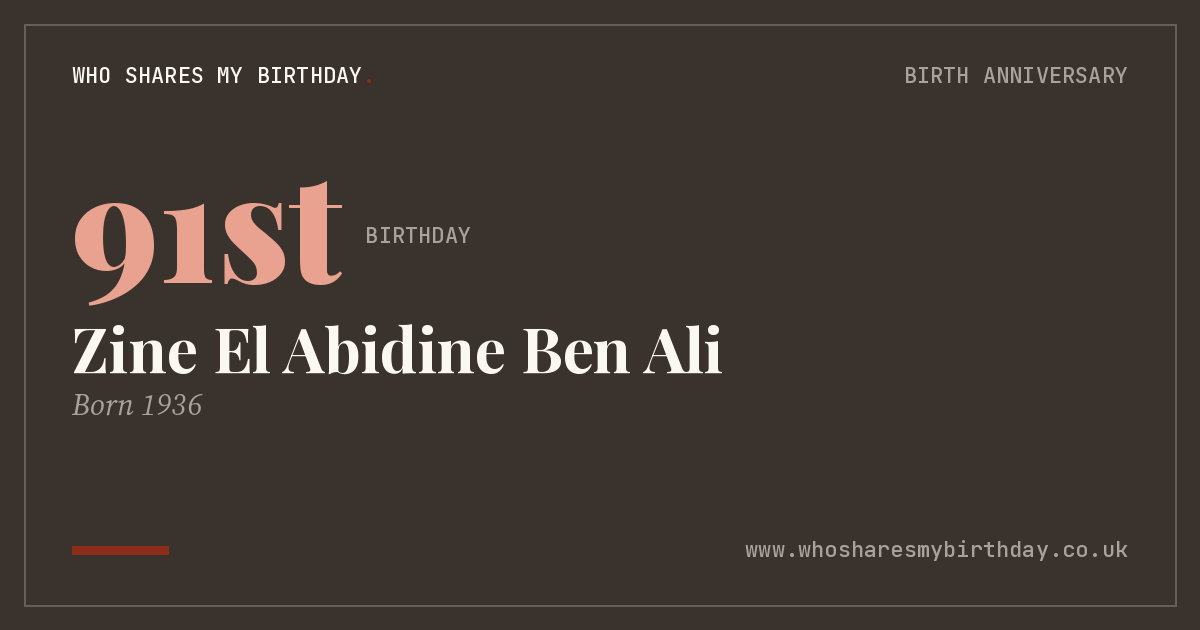 Zine El Abidine Ben Ali