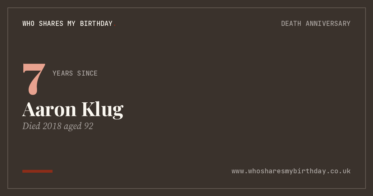 Aaron Klug