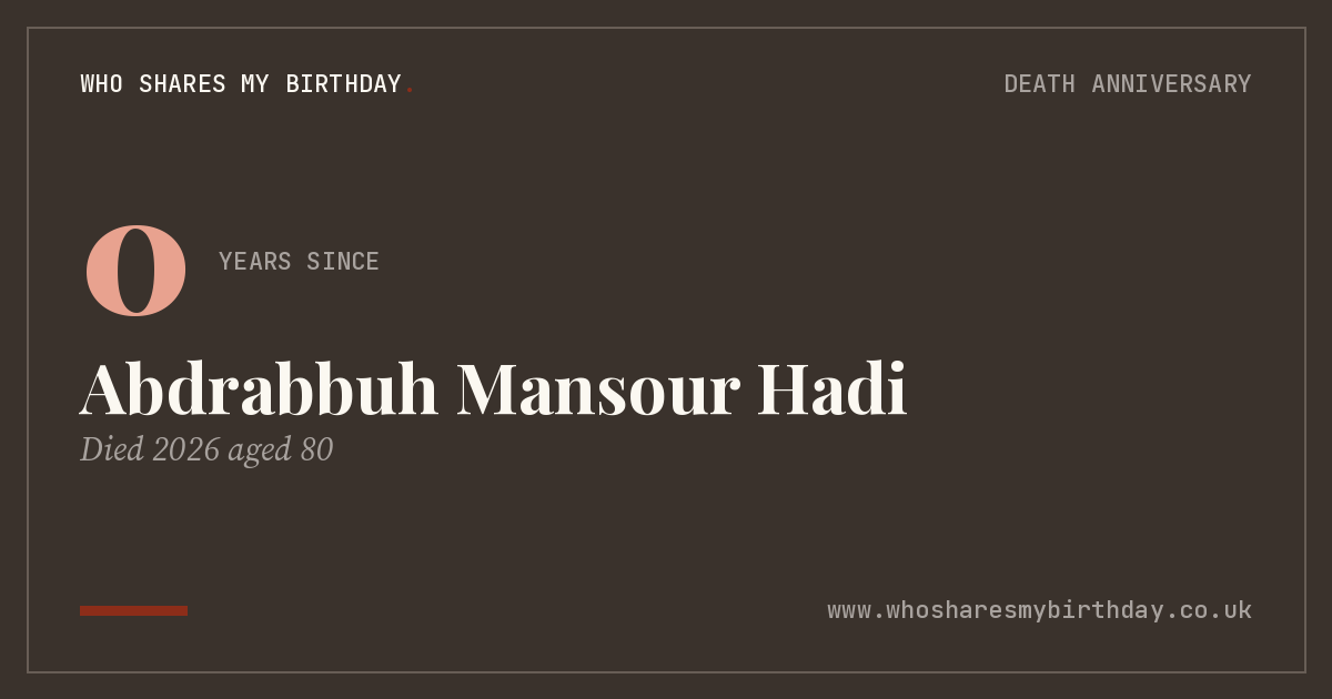 Abdrabbuh Mansour Hadi
