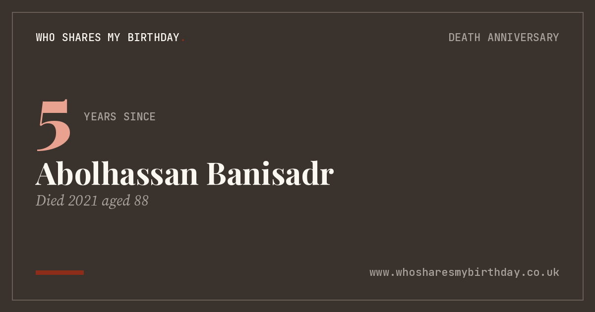 Abolhassan Banisadr