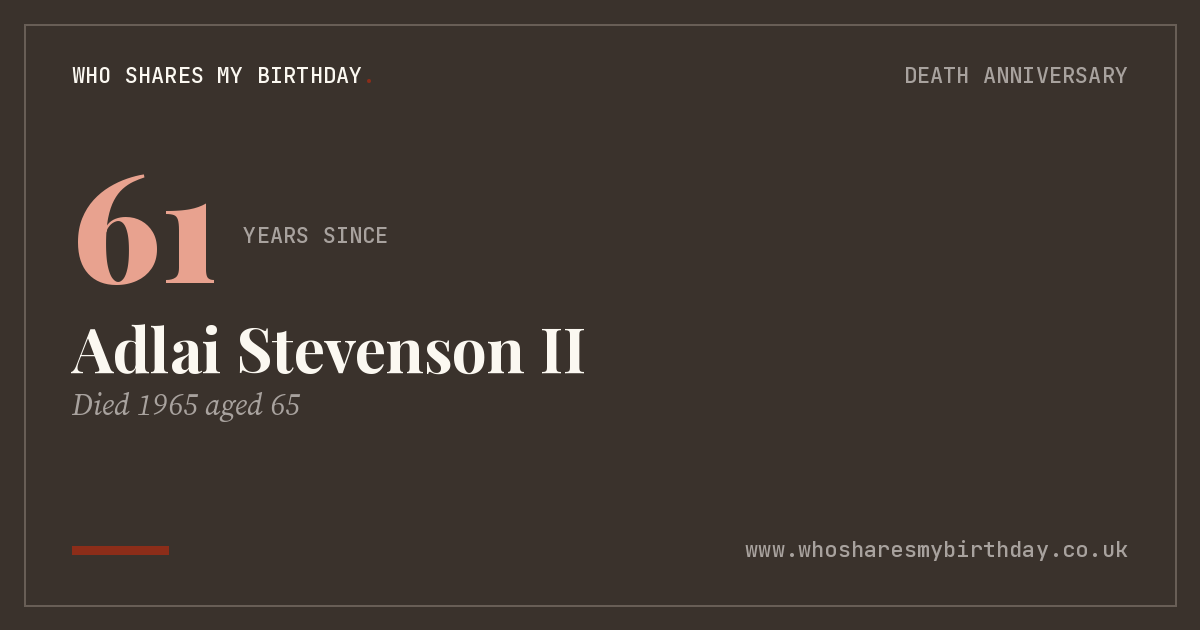 Adlai Stevenson II