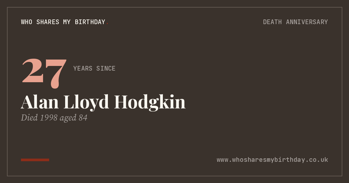Alan Lloyd Hodgkin