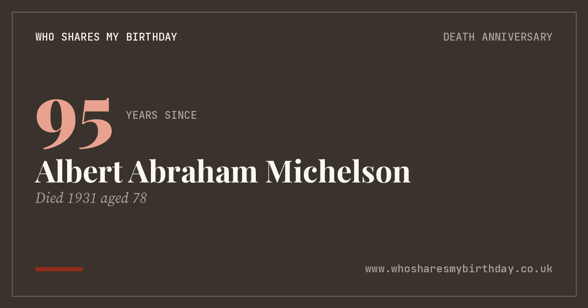 Albert Abraham Michelson