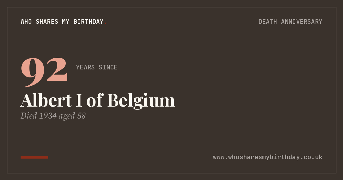 Albert I of Belgium