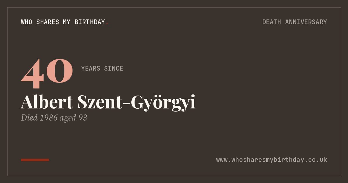 Albert Szent-Györgyi