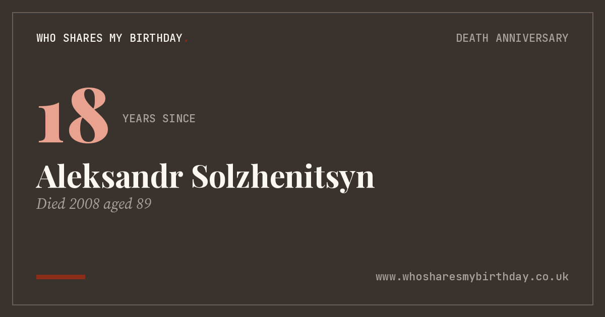 Aleksandr Solzhenitsyn