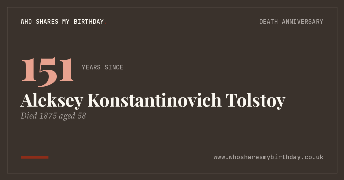 Aleksey Konstantinovich Tolstoy