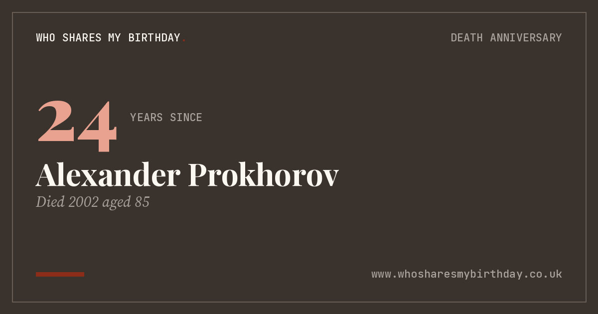 Alexander Prokhorov
