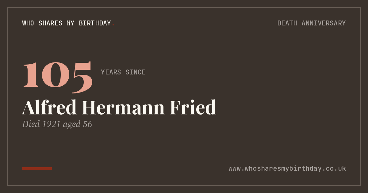 Alfred Hermann Fried