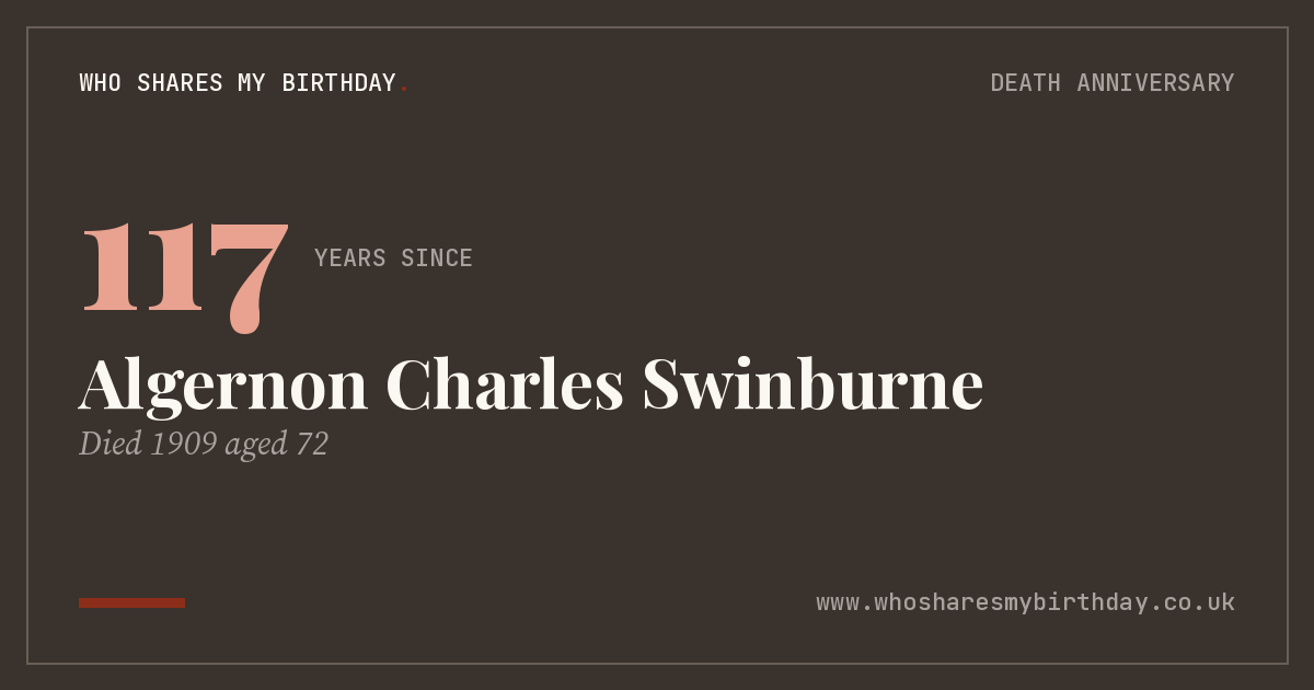 Algernon Charles Swinburne