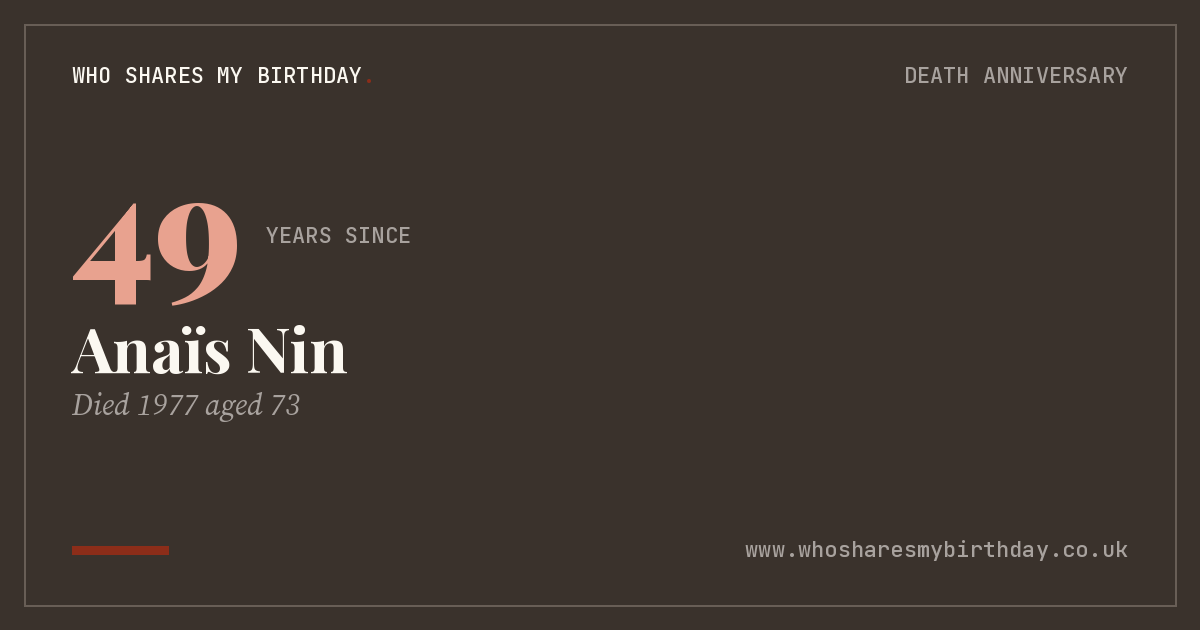 Anaïs Nin
