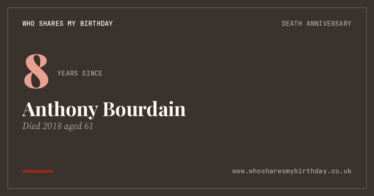 Anthony Bourdain
