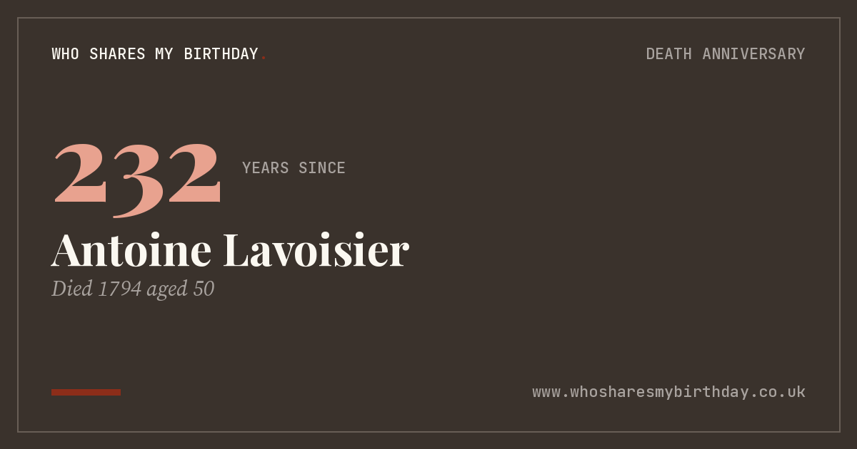 Antoine Lavoisier