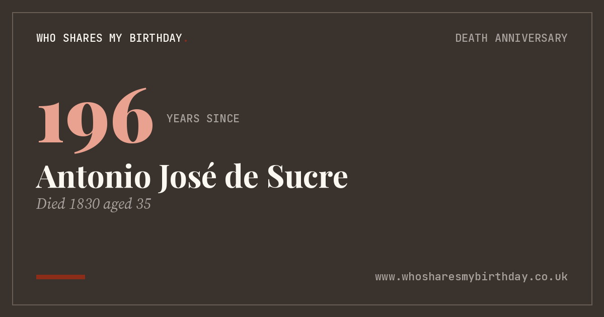 Antonio José de Sucre