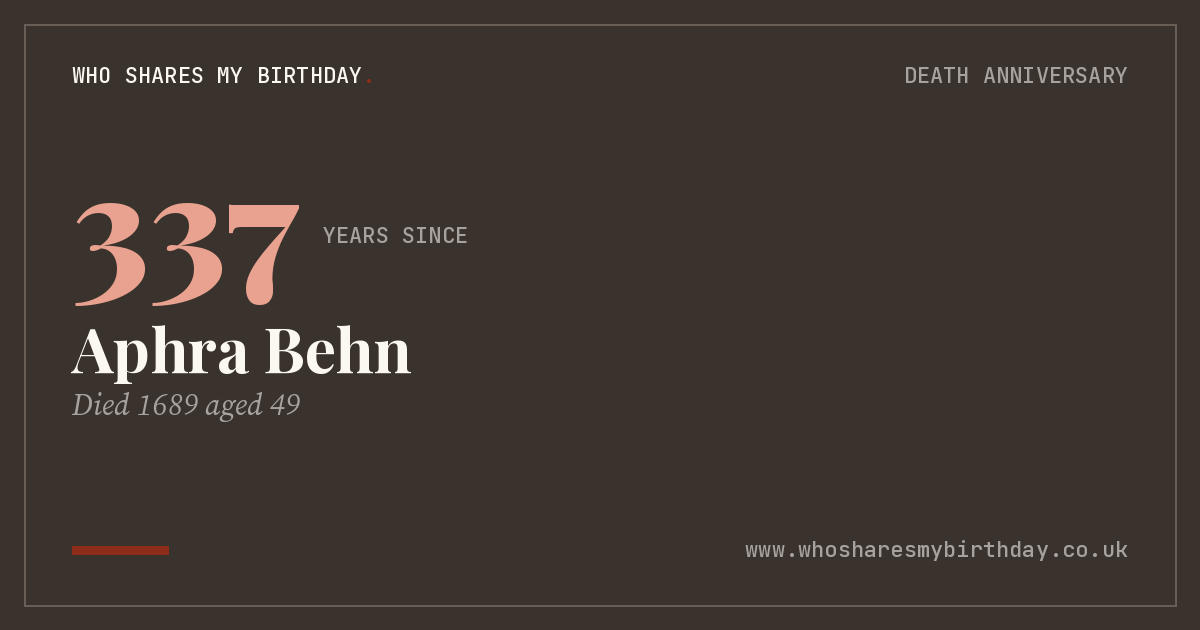 Aphra Behn