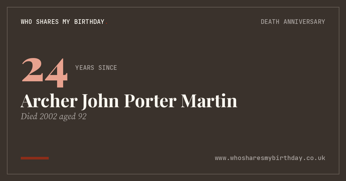 Archer John Porter Martin