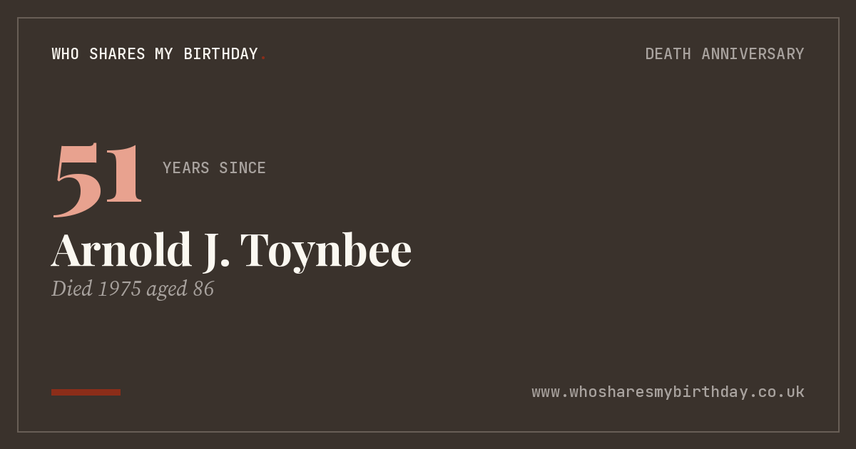 Arnold J. Toynbee