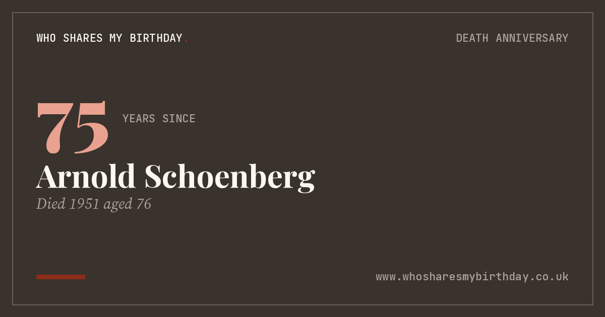 Arnold Schoenberg