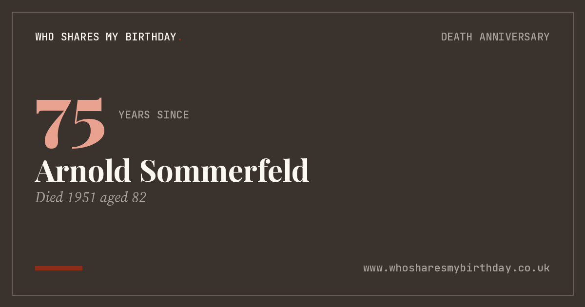 Arnold Sommerfeld