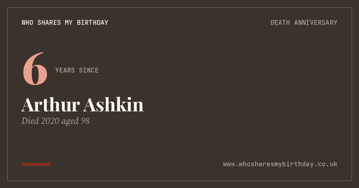 Arthur Ashkin
