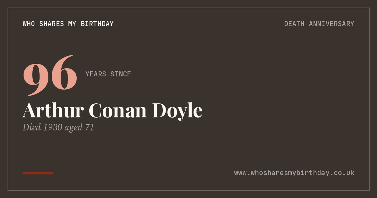 Arthur Conan Doyle