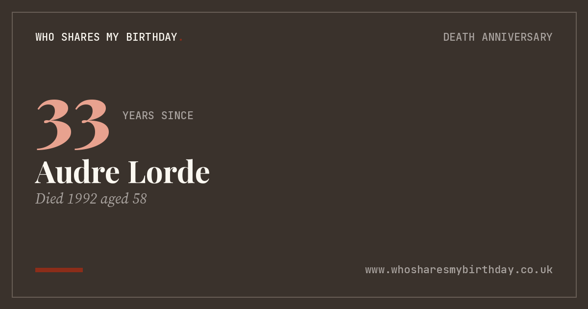 Audre Lorde