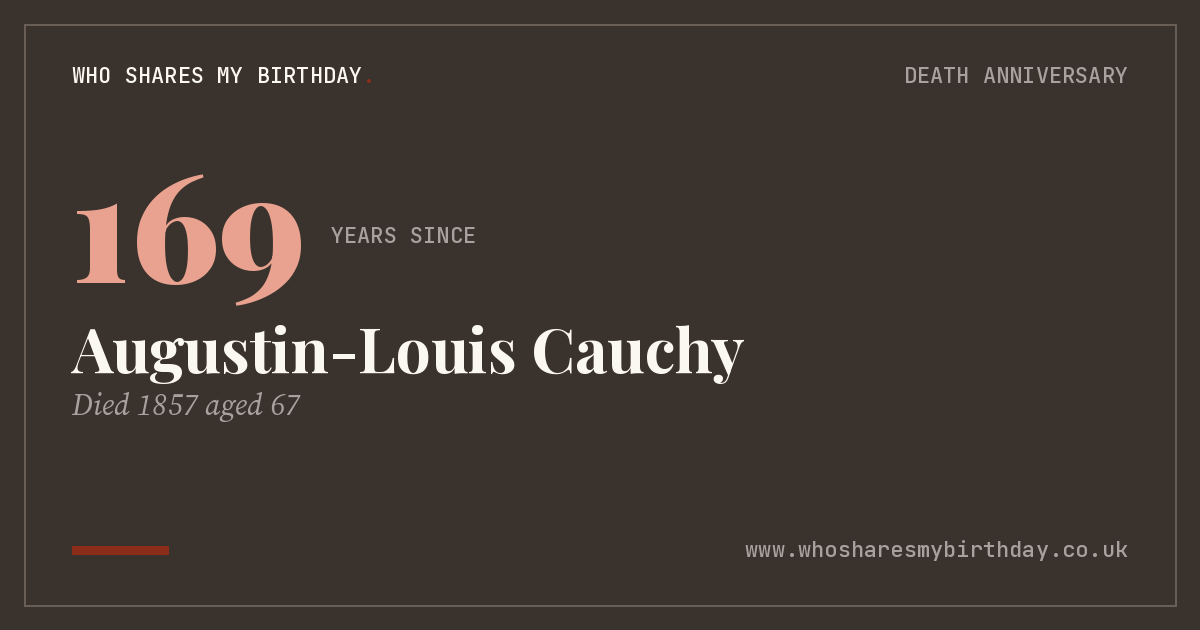 Augustin-Louis Cauchy