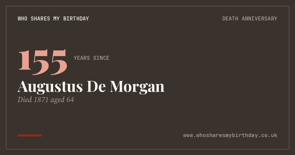 Augustus De Morgan