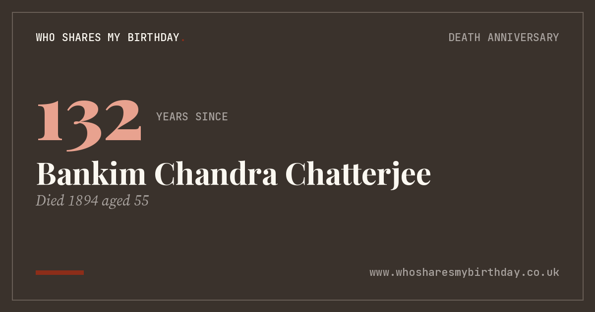 Bankim Chandra Chatterjee