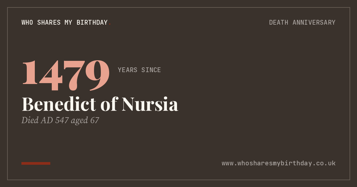Benedict of Nursia