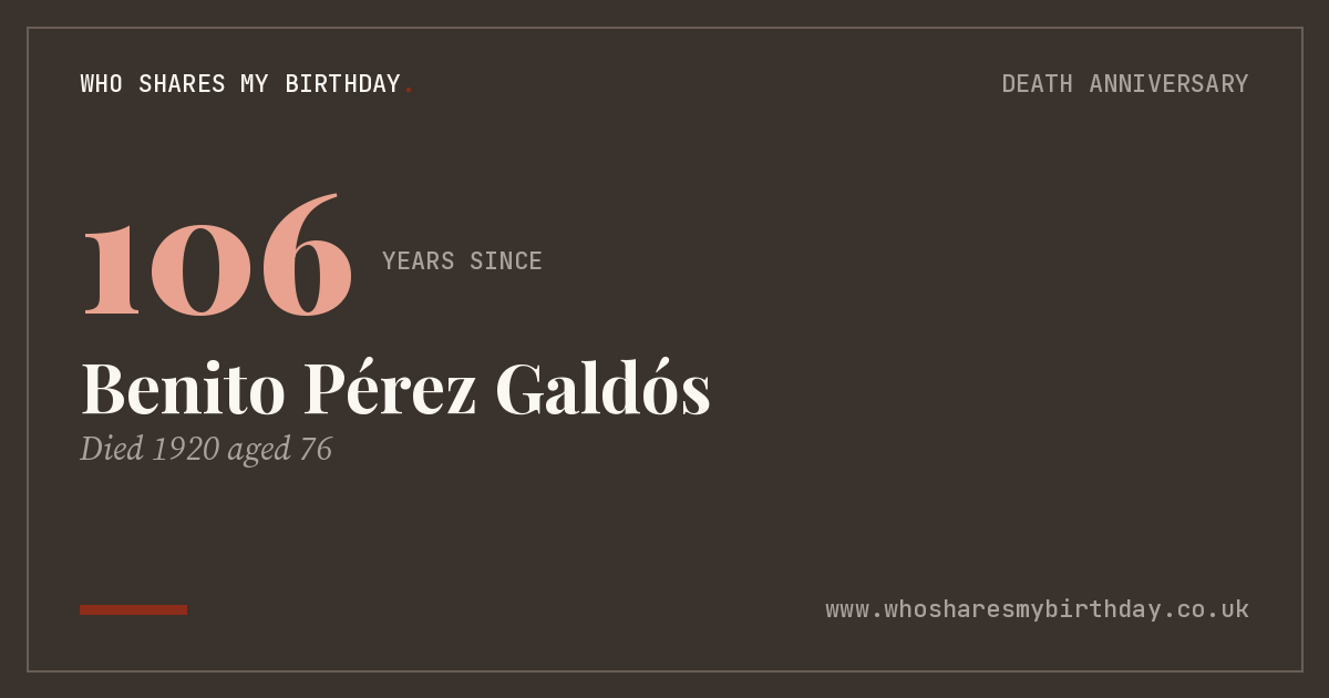 Benito Pérez Galdós