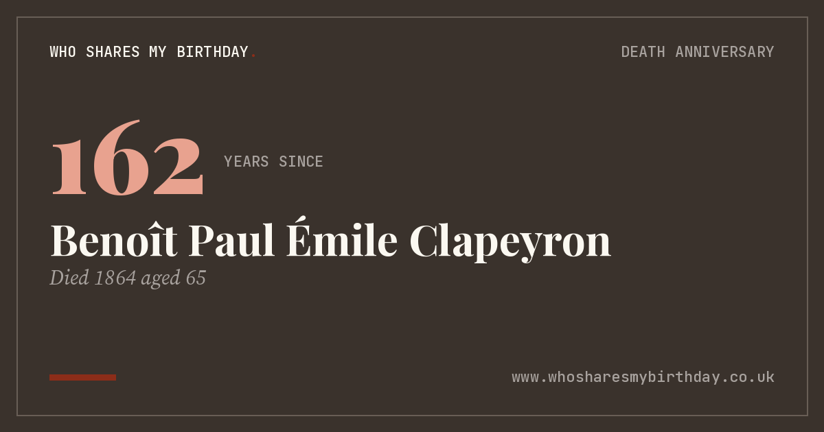 Benoît Paul Émile Clapeyron