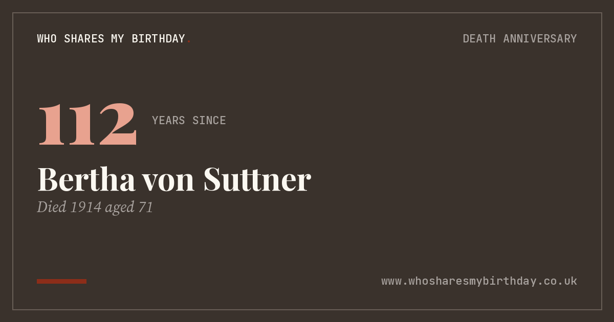 Bertha von Suttner