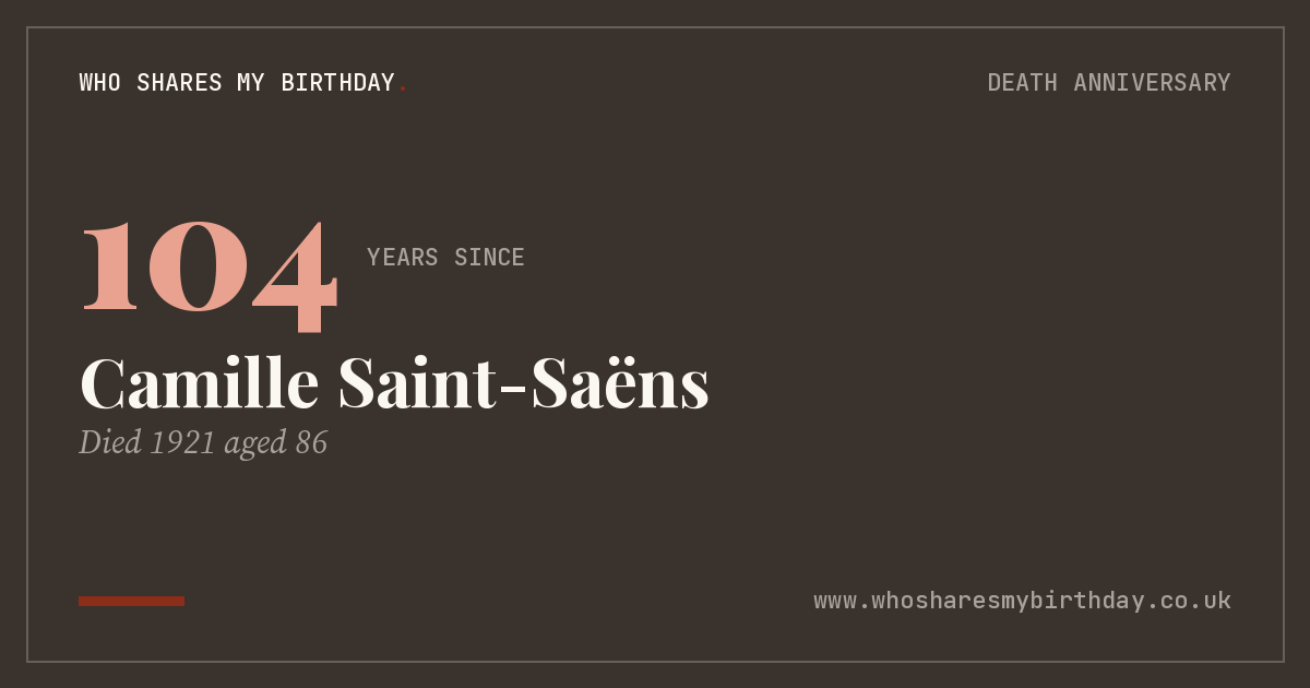 Camille Saint-Saëns