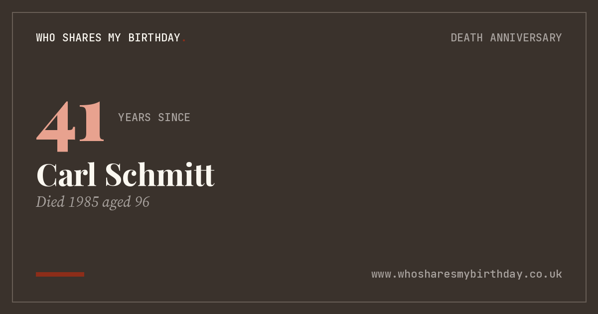 Carl Schmitt