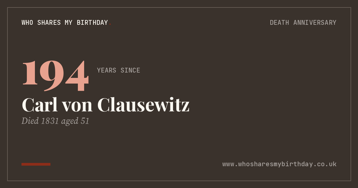 Carl von Clausewitz