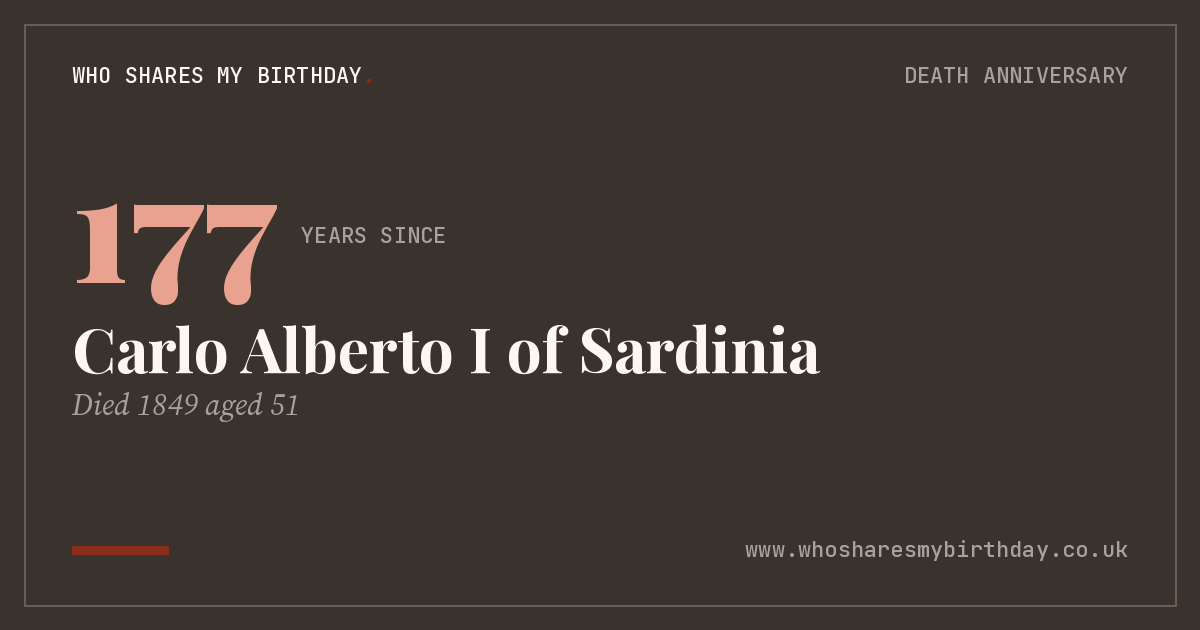 Carlo Alberto I of Sardinia