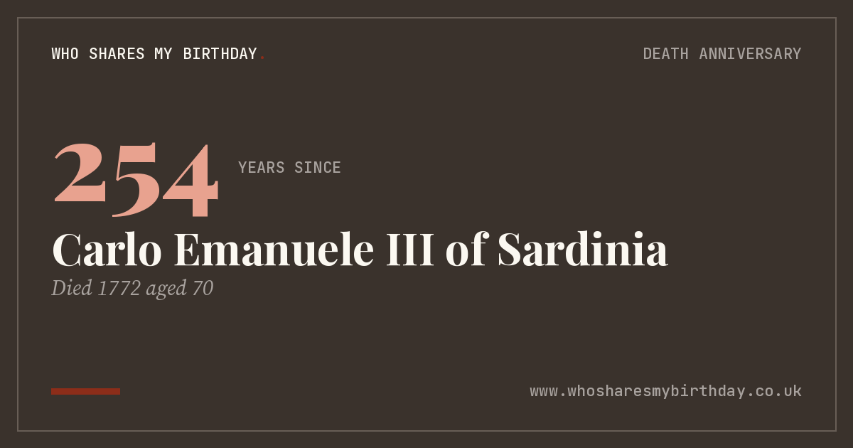 Carlo Emanuele III of Sardinia