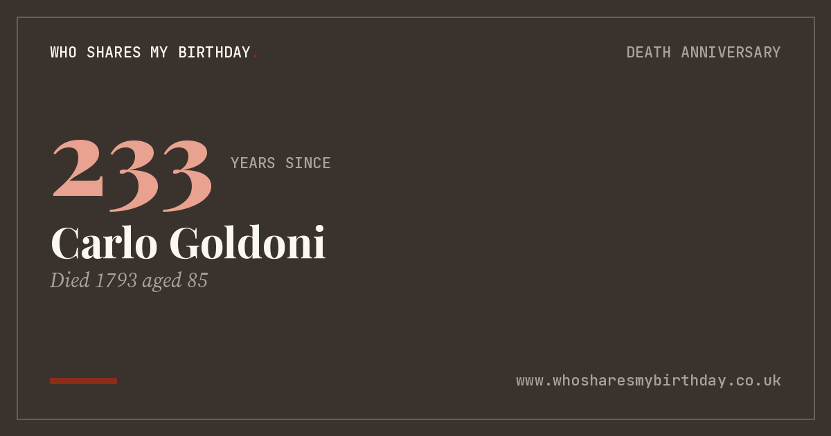 Carlo Goldoni